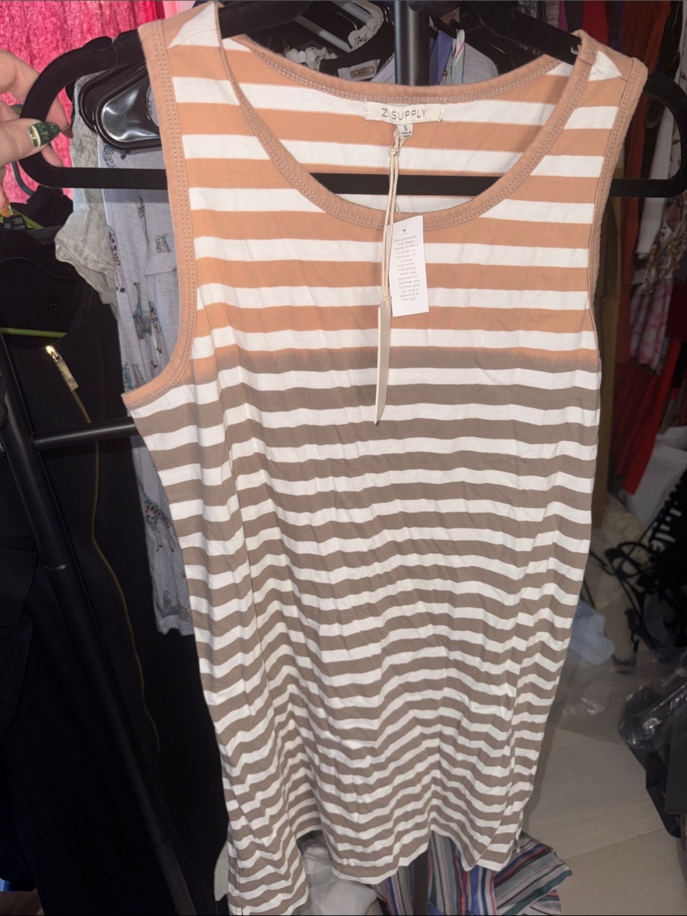 Z Supply Aya Ombré Striped Tank Dress